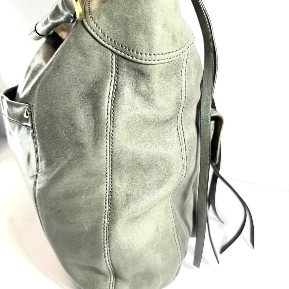 Coach | Vintage 2000s Y2K Large Grey Hobo Genuine Leather